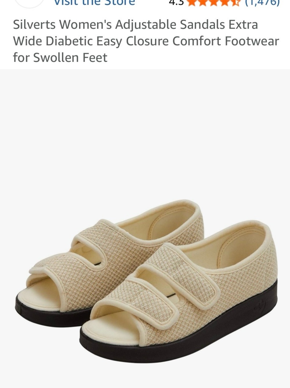 Silver Jeans Beige Adjustable Comfort Sandals with Black Sole